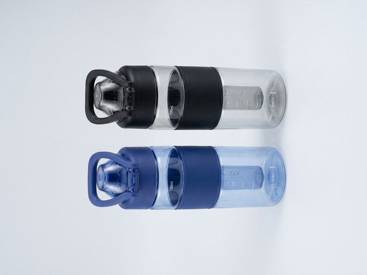 Botella de plastico 700ml OPP color surtido