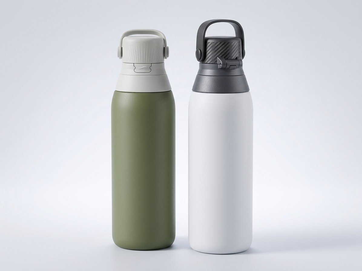 Termos 750ml 2 colores con la cajita blanca interior de acero inoxidable 304